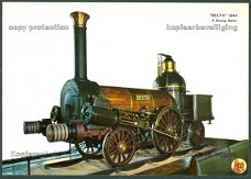 DUITSLAND Berlin-Anhaltischen Eisenbahn, stoomloc van J F A Borsig (Berlijn) Beuth uit 1844