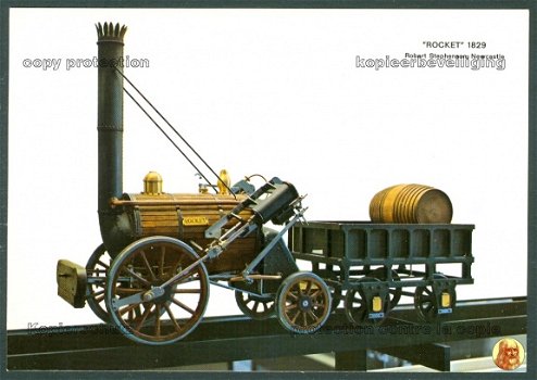 GROOT BRITTANNIE L&MR, stoomloc van Robert Stephenson & Company (Newcastle) Rocket uit 1829 - 1