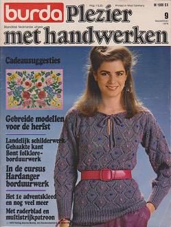 Burda Plezier met handwerken 1979 Nr. 9 September GERESERVEERD - 1