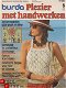 Burda Plezier met handwerken 1978 Nr. 6 Juni + Merklap - 1 - Thumbnail