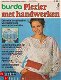 Burda Plezier met handwerken 1978 Nr. 3 Maart + Merklap. - 1 - Thumbnail