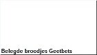 Belegde broodjes Geetbets - 1 - Thumbnail