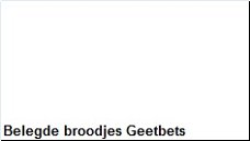 Belegde broodjes Geetbets