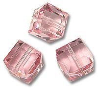 Swarovski 5601 Light Rose 6mm Per Stuk. - 1