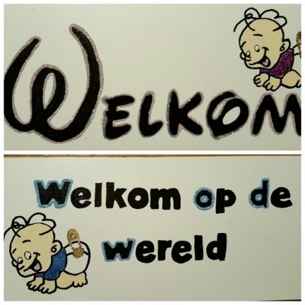Geboortebord Calimero met GRATIS oorbellen - Afbeelding 3