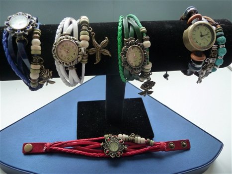 Horloge met armband groen - 2