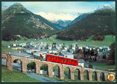 ZWITSERLAND Parsennbahn, kabel-spoorweg (sectie 1 is 1860m en sectie 2 2188m) (Davos Platz 1981)