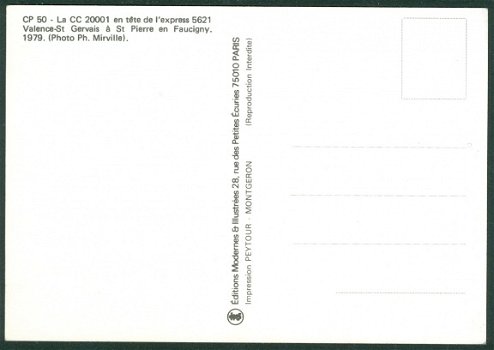 FRANKRIJK Société Nationale des Chemins de Fer (SNCF), electrische loc Nr CC 20001 (ex-CC 6051) - 2