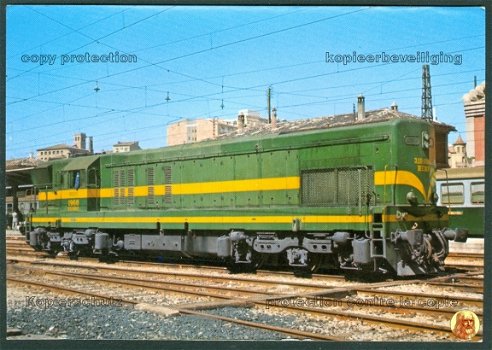 SPANJE RENFE, diesel-electrische-loc 319-serie (ex-1900-serie) Nr 319-068-3 (ex-1968) uit 1967 - 1
