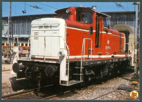 WEST-DUITSLAND Deutsche Bundesbahn (DB), diesel-rangeerloc BR 261-serie (of V 60-serie) Nr 261 001-2 - 1