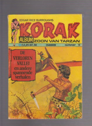 Korak zoon van tarzan classics 6 De verloren vallei - nr. 1