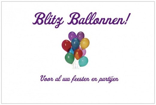 Blitz Ballonnen,geboorte,trouwen/bruiloft,communie,verjaardag,kerst,sinterklaas,doop,decoratie. - 1