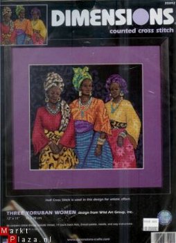 SALE DIMENSIONS BORDUURPAKKET THREE YORUBAN WOMEN - 1