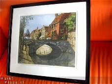 Kleurets / Aquatint - Brugge - Jan Sirks 1885-1938