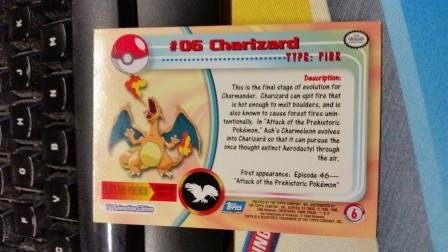 Topps Pokemon TV Animation Series Single Charizard #06 licht beschadigd - 2