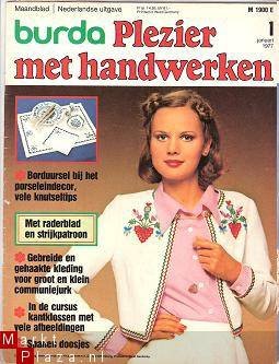 Burda Plezier met handwerken 1977 Nr. 1 Januari - 1