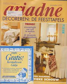 Ariadne Maandblad 1992 Nr.11 November+4 Merklap. - 1