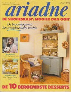 Ariadne Maandblad 1992 Nr. 1 Januari + 2x Merklap