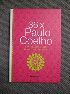 36 x Paulo Coelho   Happinez   Selectie mooiste verhalen  Hard kaft 95 pagina's