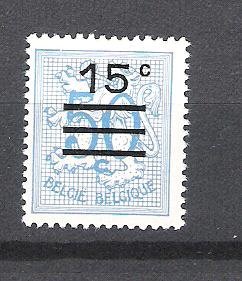 België 1968 Cijfer op heraldieke leeuw Nieuwe opdruk ** - 1