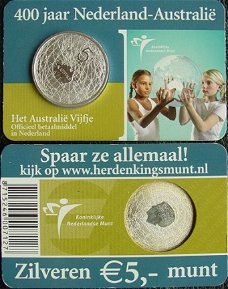 5 euro Australie 2006 zilver in coincard