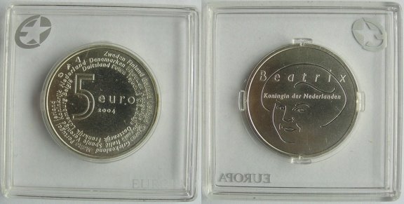 5 euro Europa 2004 zilver in doosje - 1