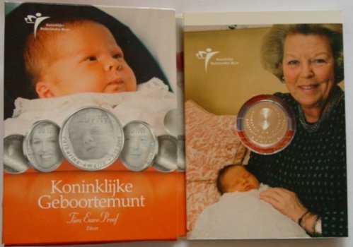 Muntset 10 euro 2004 Amalia zilver Proof - 1