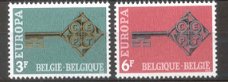 België 1968 Europa C.E.P.T. sleutel **