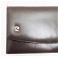 Pierre Cardin donkerbruin leer clutch tas / schoudertas - 4 - Thumbnail