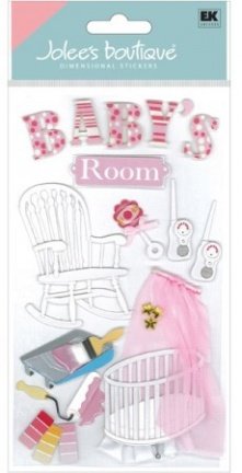 SALE NIEUW Jolee's Boutique Dimensional Stickers Baby Room Girl