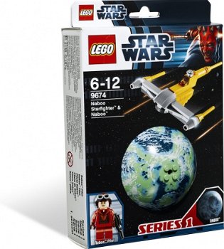 Lego 9674 Star Wars Naboo Starfighter & Naboo NIEUW IN DOOS!! - 0