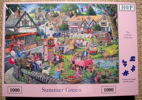 House of Puzzles - Summer Green - 1000 Stukjes Nieuw - 2