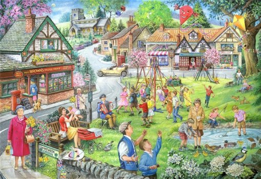 House of Puzzles - Spring Green - 1000 stukjes Nieuw - 1