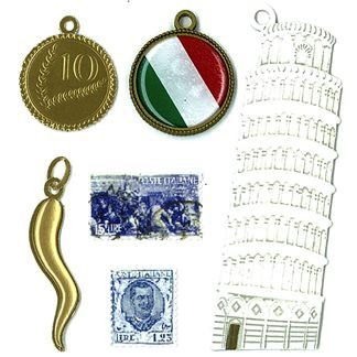 SALE NIEUW Jolee's Boutique Dimensional Stickers Parcel Italy Charms - 1