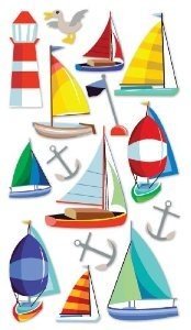 SALE! NIEUW vel Sticko dimensional stickers Sail Away - 1