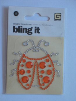 Basic grey bling it ladybug orange - 1