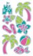 SALE! NIEUW vel Sticko dimensional Mixed Media Glitter stickers Palm Trees - 1 - Thumbnail