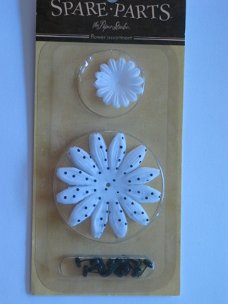 Spare-parts flower assortiment white