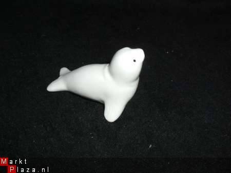 Miniatuur zeehondje porcelein - 1