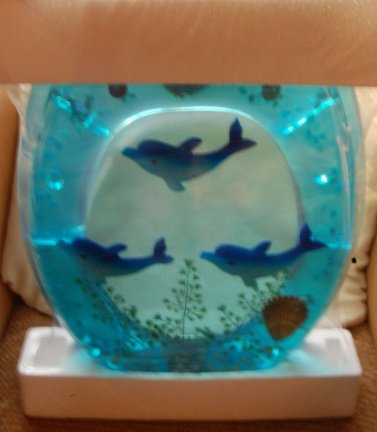 Soms Controversieel Boekhouder Blauwe transparante Wc toilet bril Dolfijn onderwaterwereld
