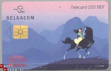 Belgie telecard Mulan Disney