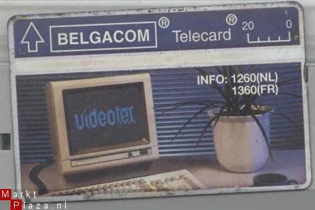 Belgie telekaart Videotex gebruikt - 1