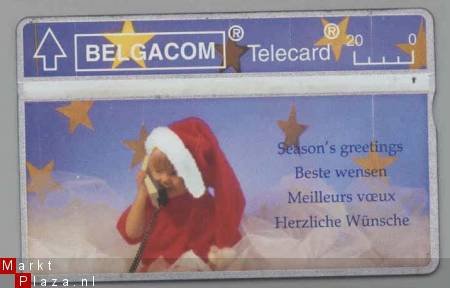 Belgie telekaart kertsmis gebruikt - 1