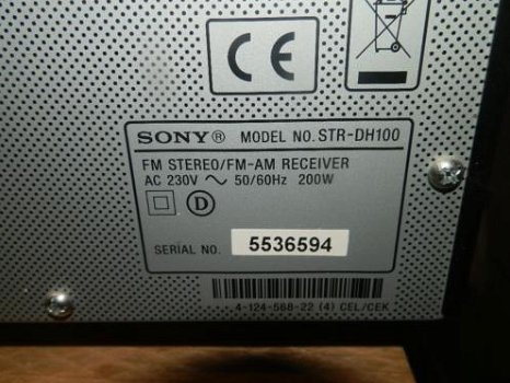 Sony versterker type STR-DH 100 200 watt Pandjeshuis - 3