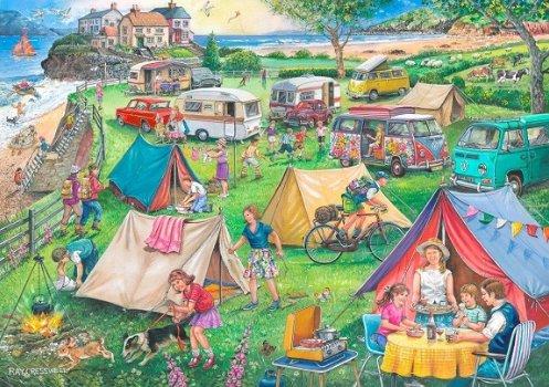 House of Puzzles - No.10 Camping - 1000 Stukjes Nieuw - 1