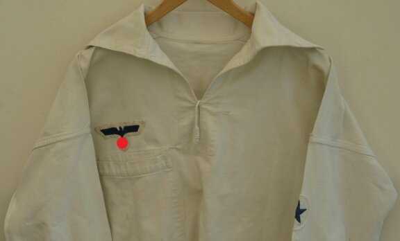 Arbeits / Werk Uniform (hemd & broek), Kriegsmarine, Bootsmann, jaren'30/'40. - 1