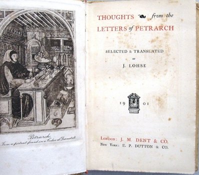 Letters of Petrarch 1901 Petrarca Fraaie band Genova Venetië - 5