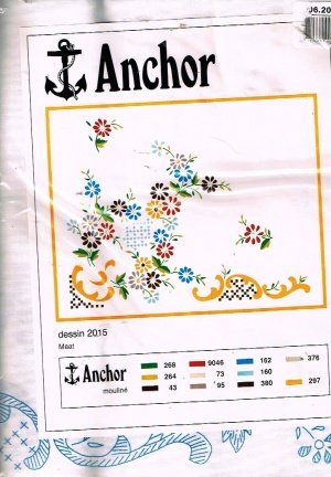 ANCHOR GROOT BORDUURPAKKET TAFELLAKEN ,BLOEMEN 150 X 250 CM - nr. 1