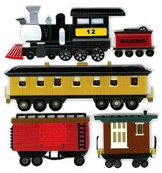 SALE NIEUW Jolee's Boutique Dimensional Stickers Trains