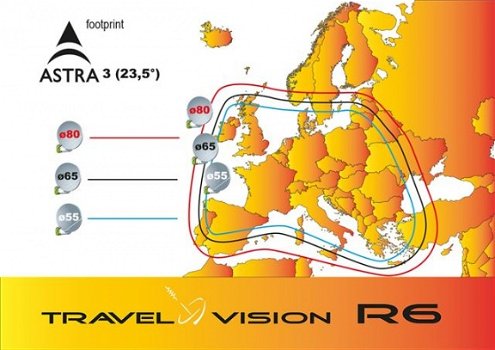 Zelfzoekende schotel van TravelVision R6-Flat - 4